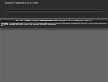 Tablet Screenshot of naughtymasseuse.com